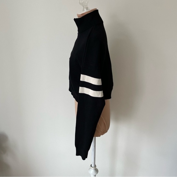 French Connection FCUK Black/Winter White Lakra Knit Track Pants Top Set NWT S - Picture 5 of 12